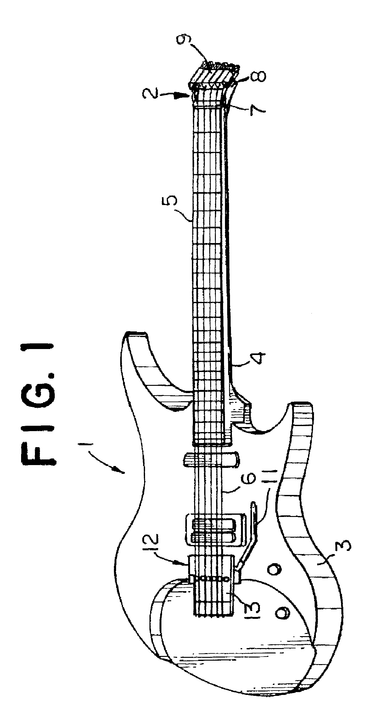 Fine tuning means for fulcrum tremolo