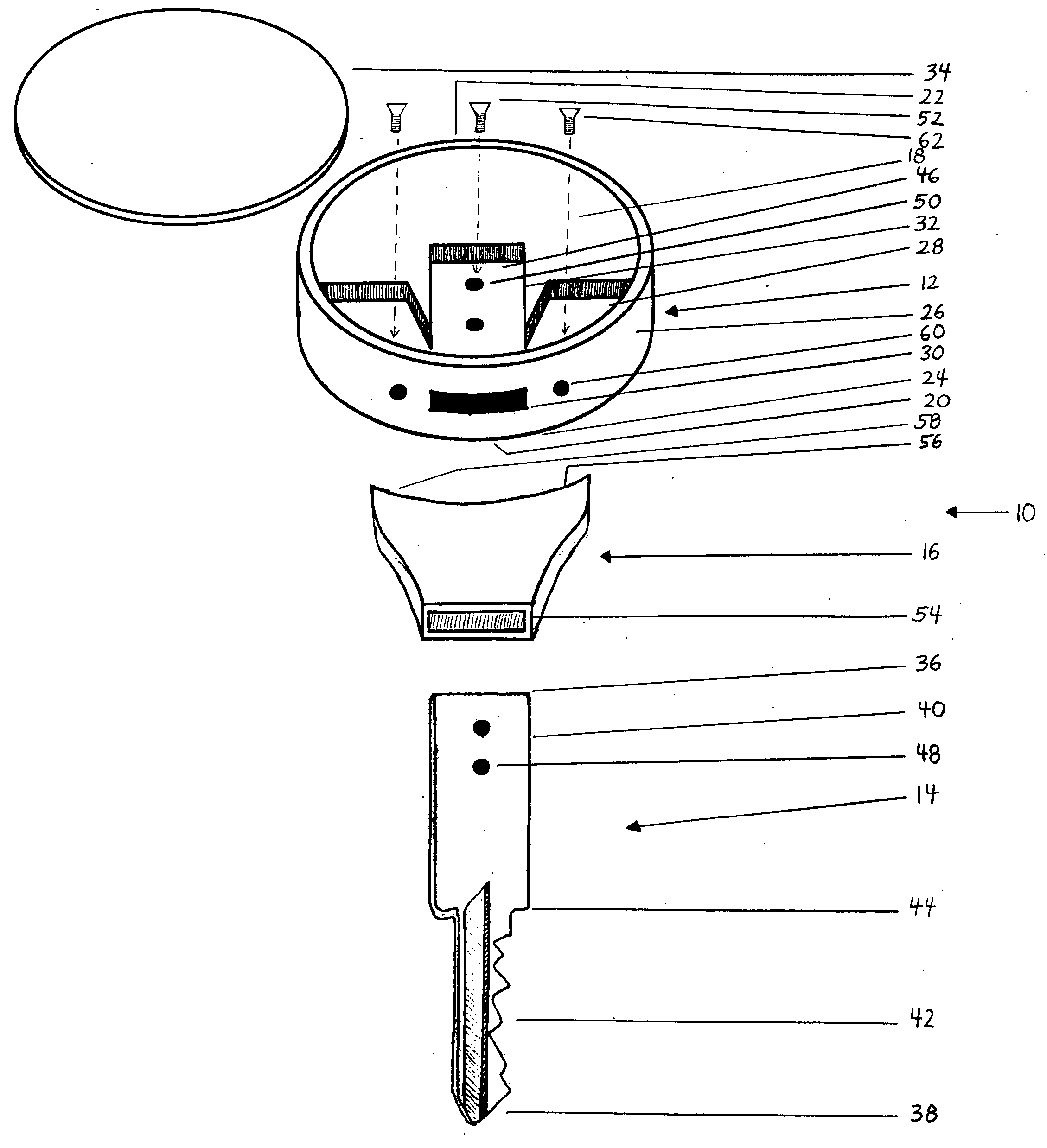 Interchangeable ornamented key system