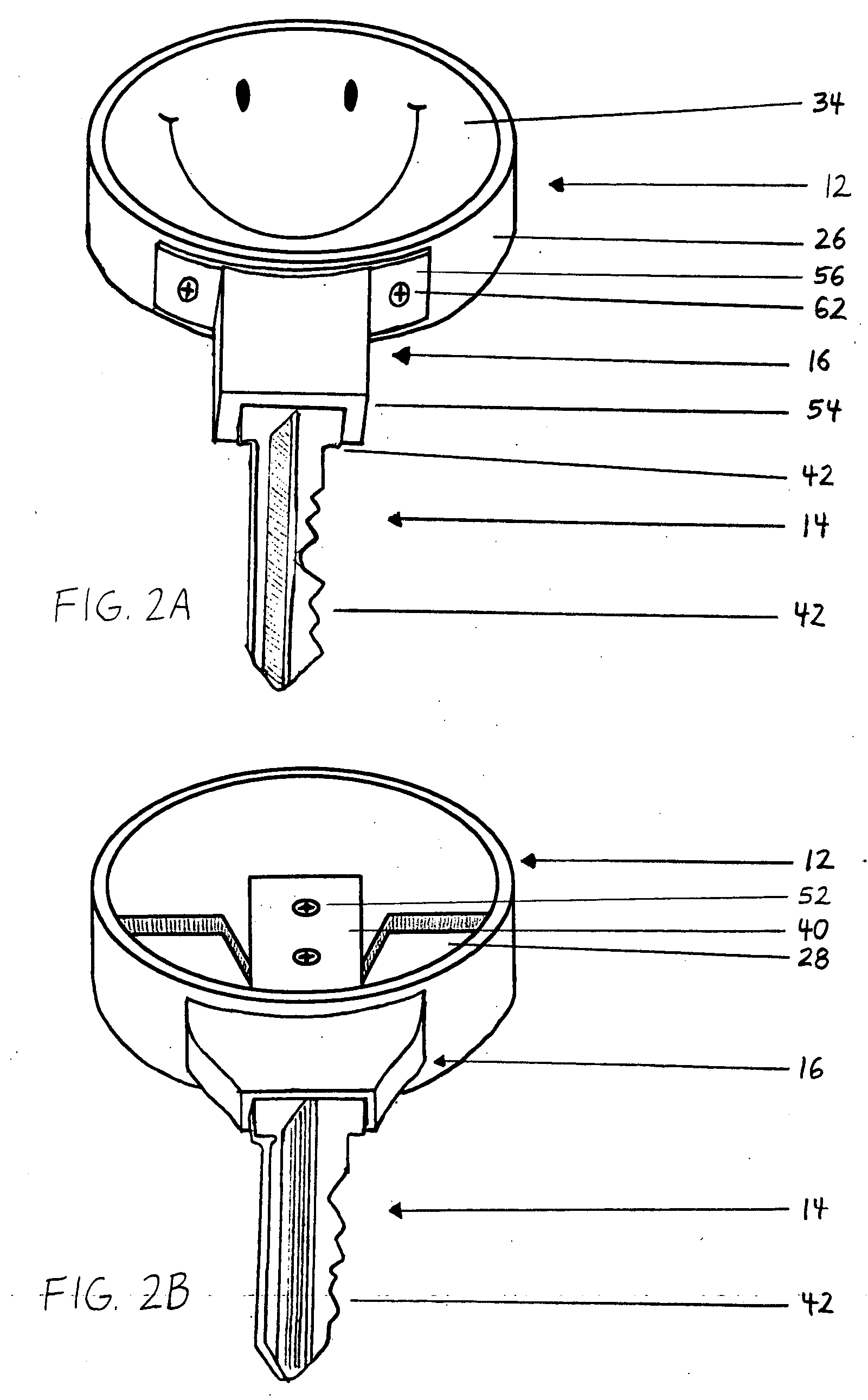 Interchangeable ornamented key system