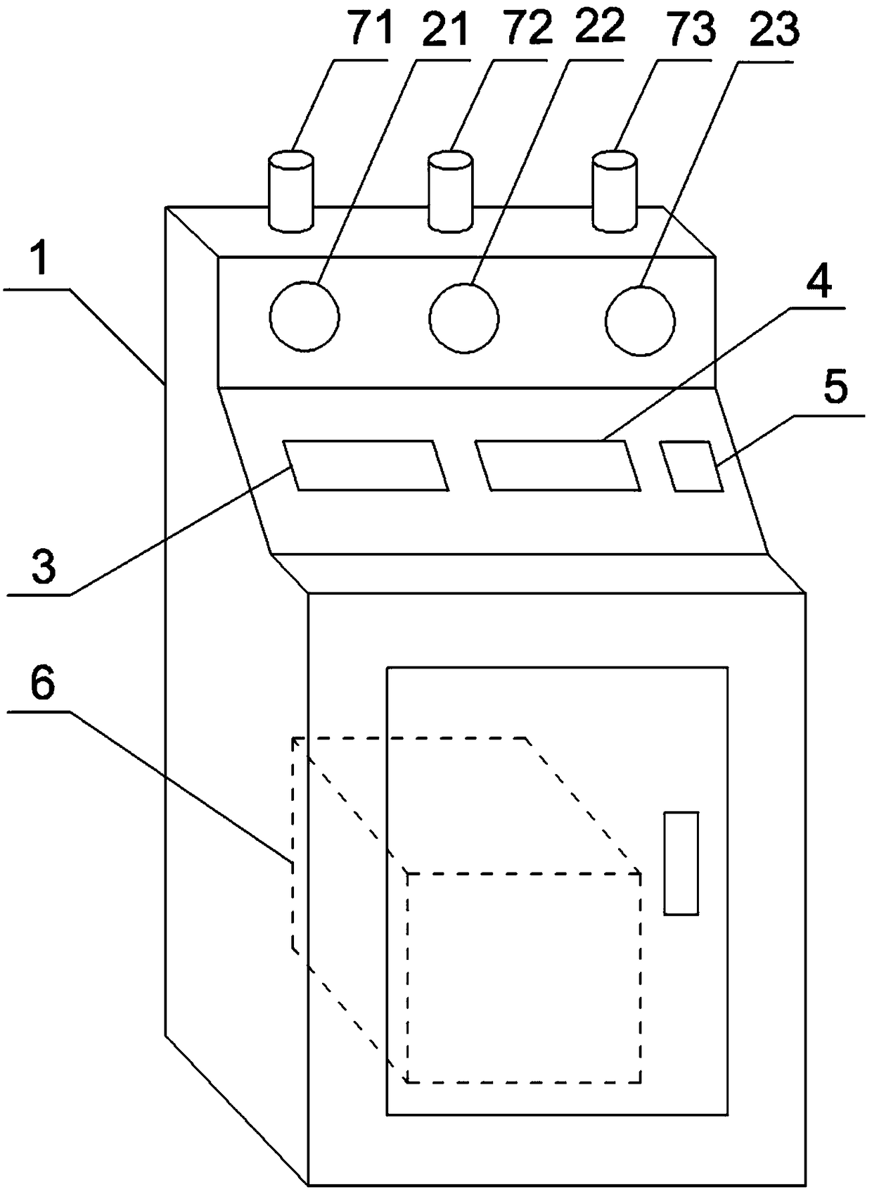 Gas supply monitoring and alarming device