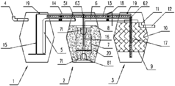 A circulating fluidized bed household sewage treatment equipment