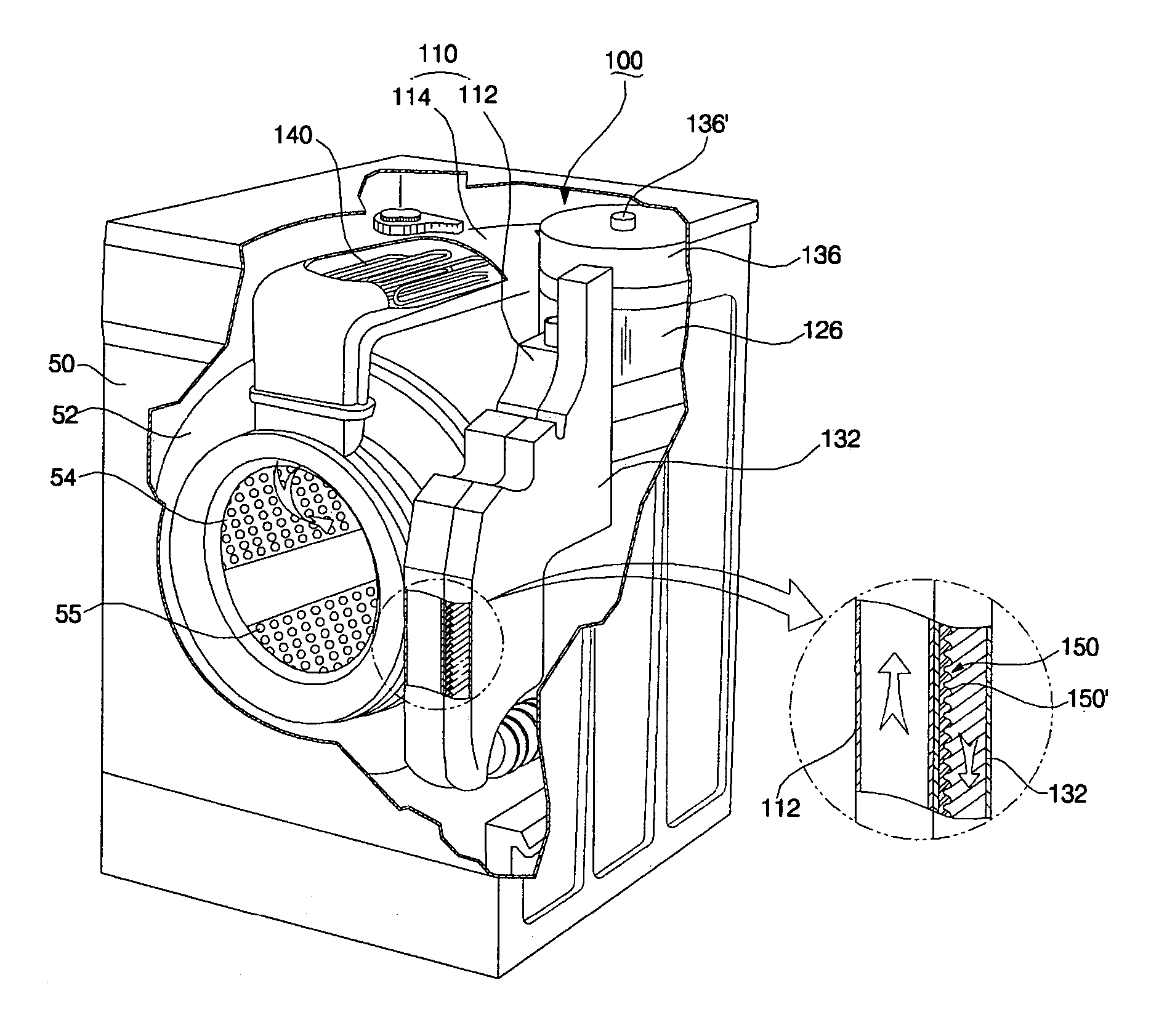 Drying unit for washing machines