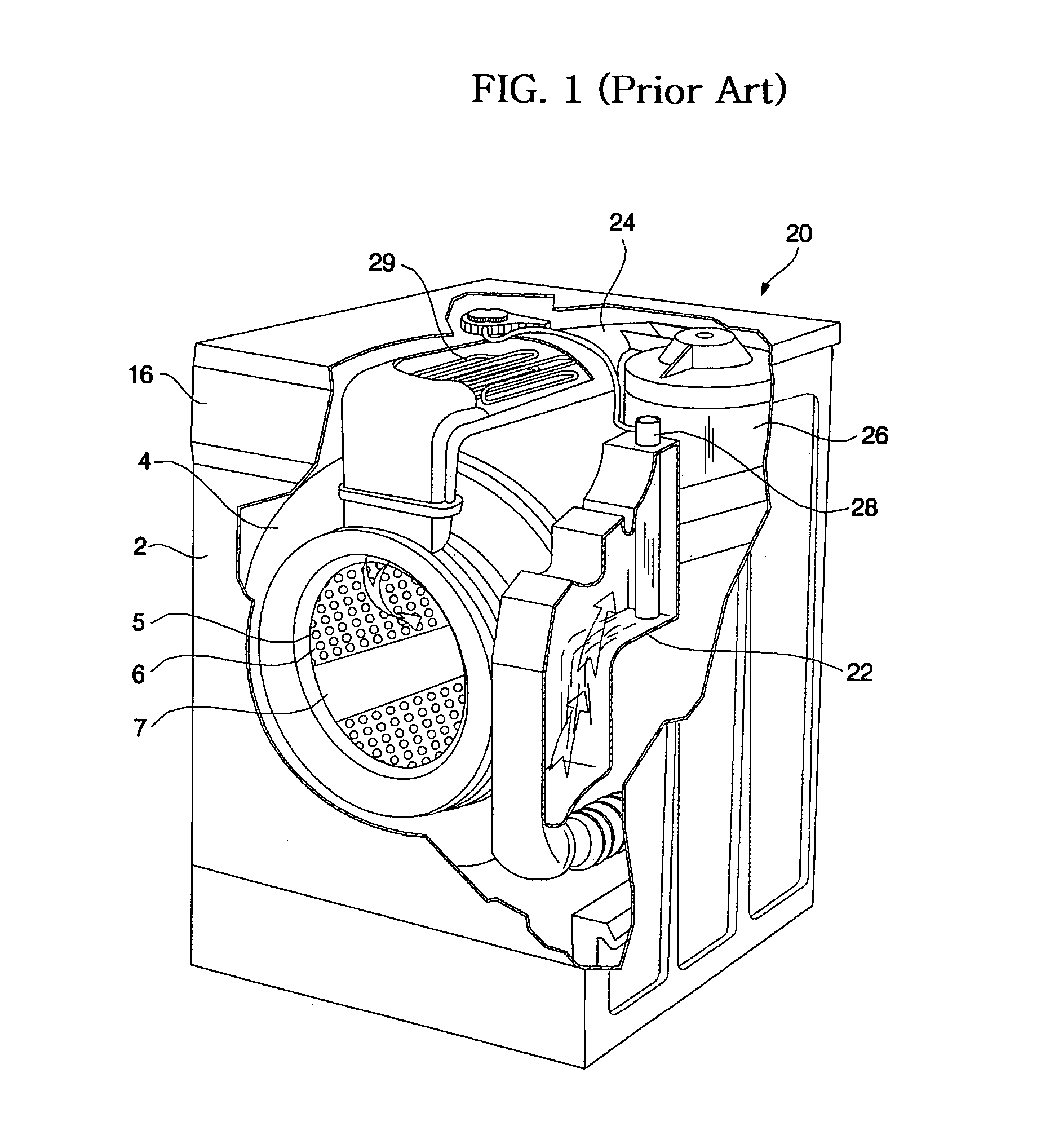 Drying unit for washing machines