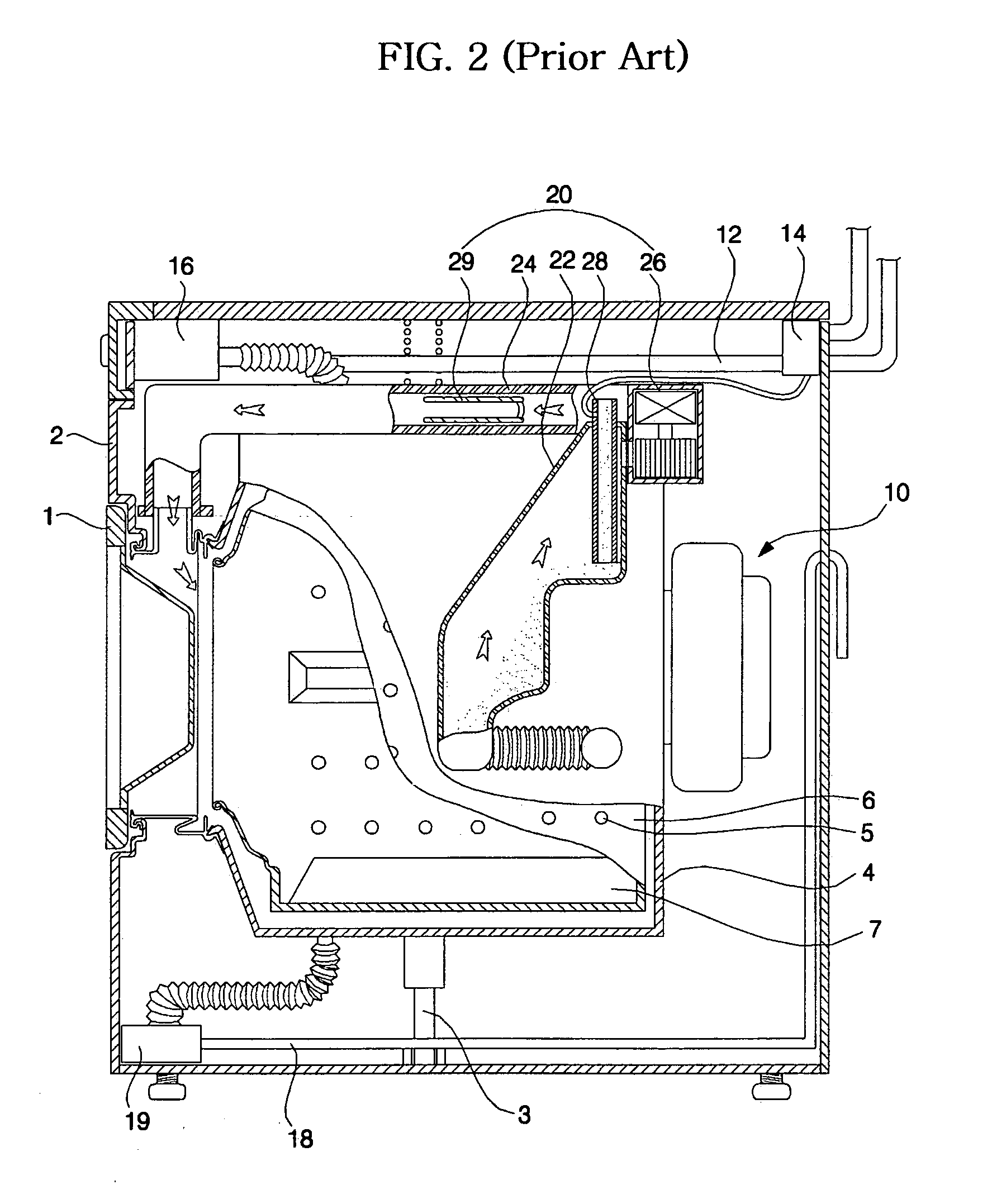 Drying unit for washing machines