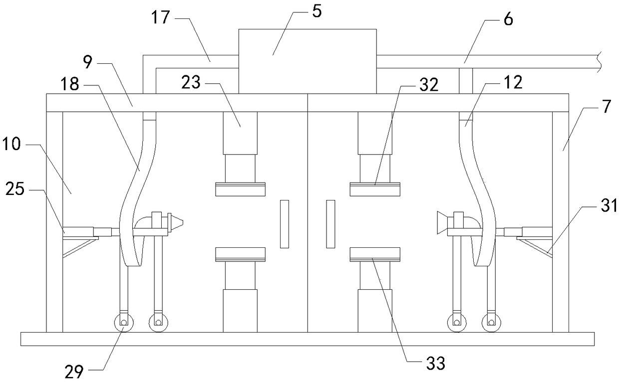 Electrostatic spraying device for inner wall of tubular member