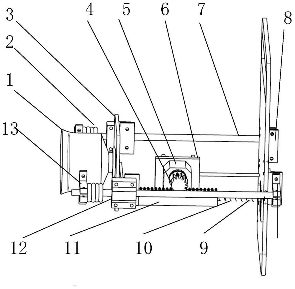 A controllable self-protection small tether ejection release mechanism