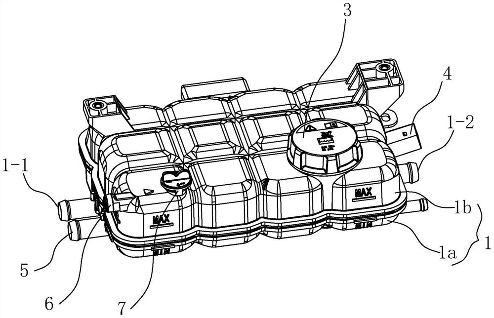 Integrated expansion kettle, cooling system and automobile