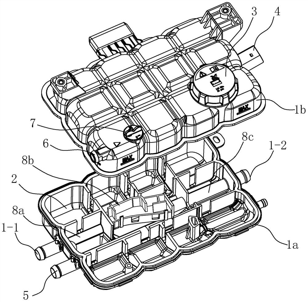 Integrated expansion kettle, cooling system and automobile