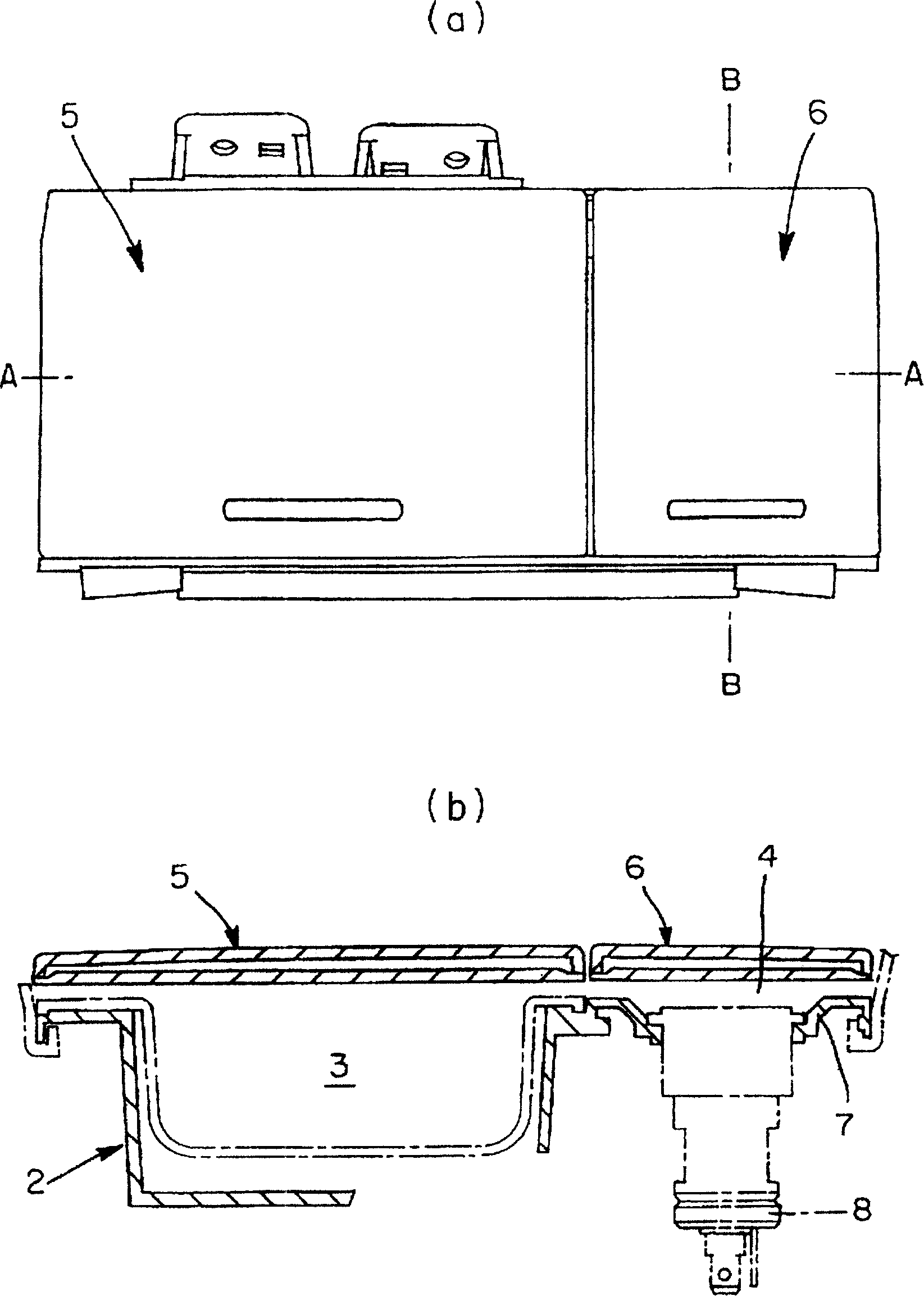 Lid operating device and small article storage device using the same