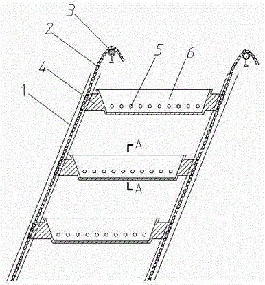 Lifting wall-mounted type ecological protection belt for hardening riverway