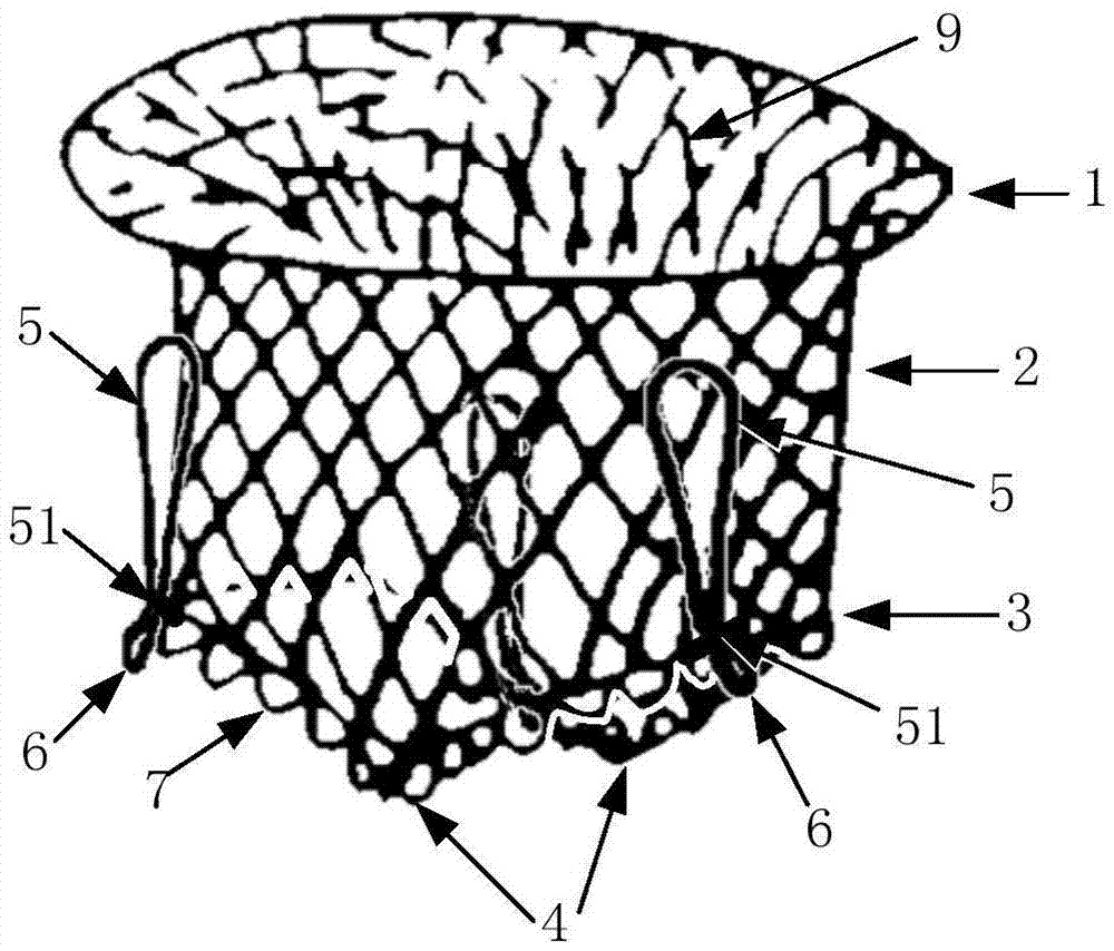 Atrioventricular valve stent for puncture placement and conveying system thereof