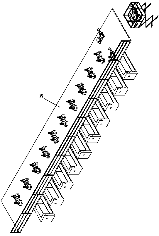 Full-automatic double-end metering, filling and vacuumizing production line