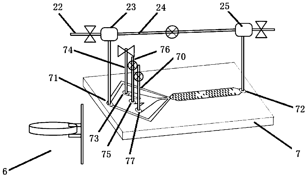 Fluid synthesis preparation device for preparing magnetic/noble metal composite nanoparticle