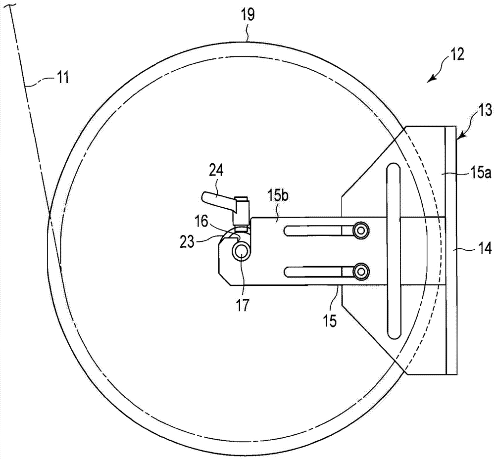 Tape member supply device, adhesive tape sticking device, and tape member supply method