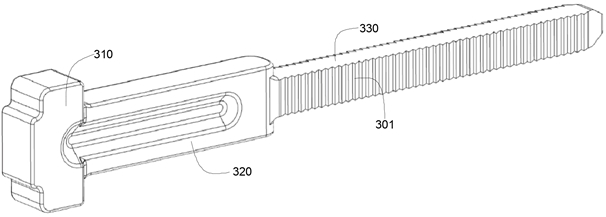 A kind of plastic nail component and its connection method for the connection of building shaped formwork