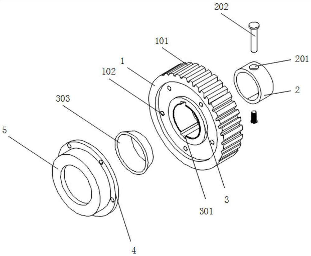 Gear convenient to disassemble and assemble and used for mechanical equipment