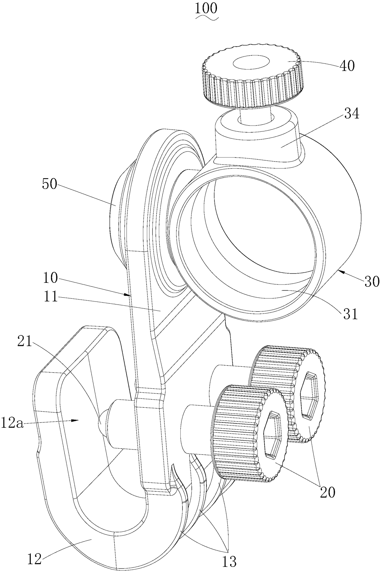 Lamp connector for helmet and helmet device