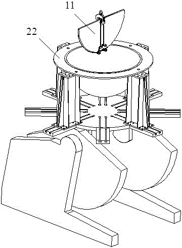 Water chamber partition lifting device