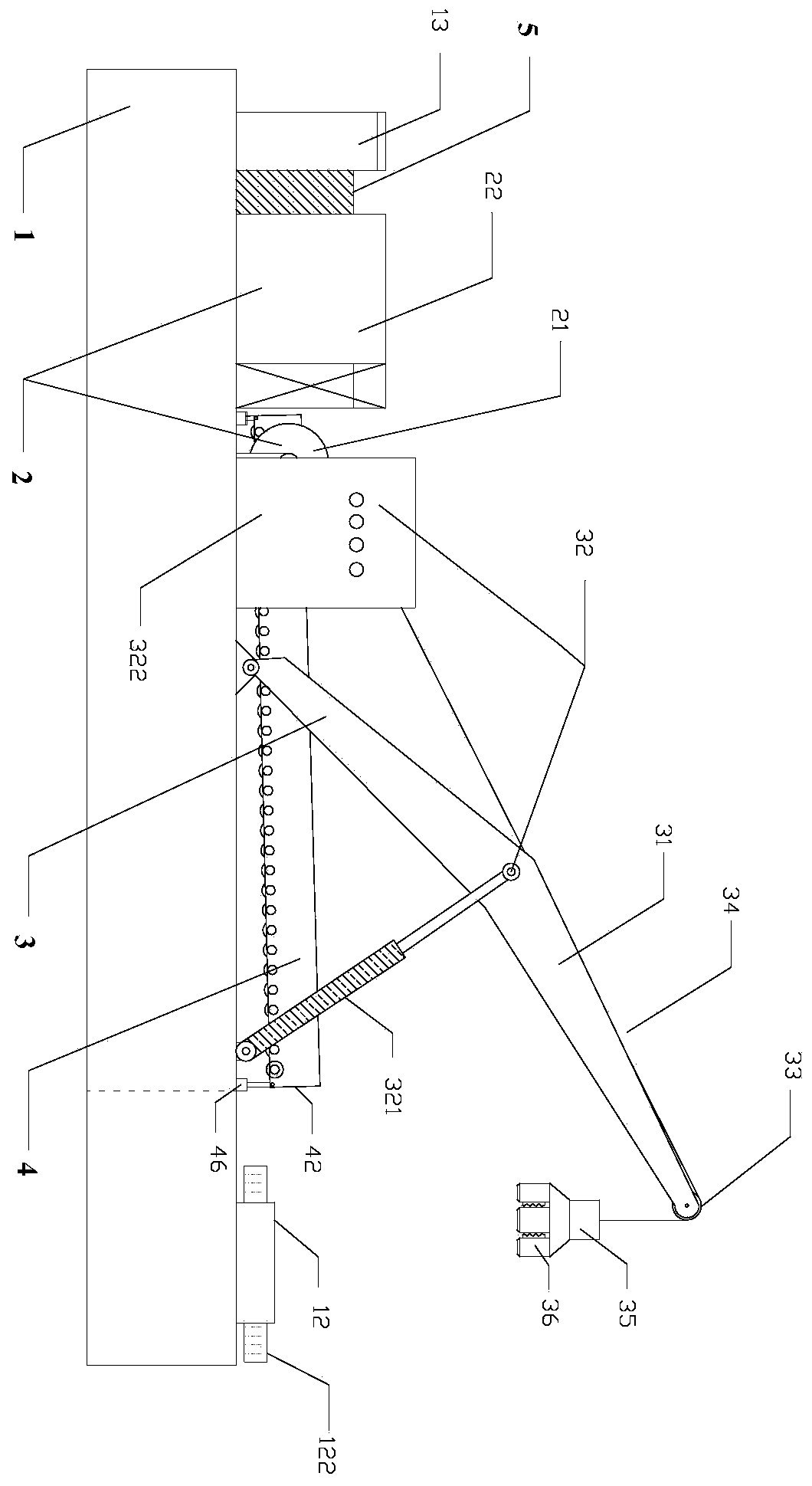 High-efficiency extraction device for underwater steel pipe piles