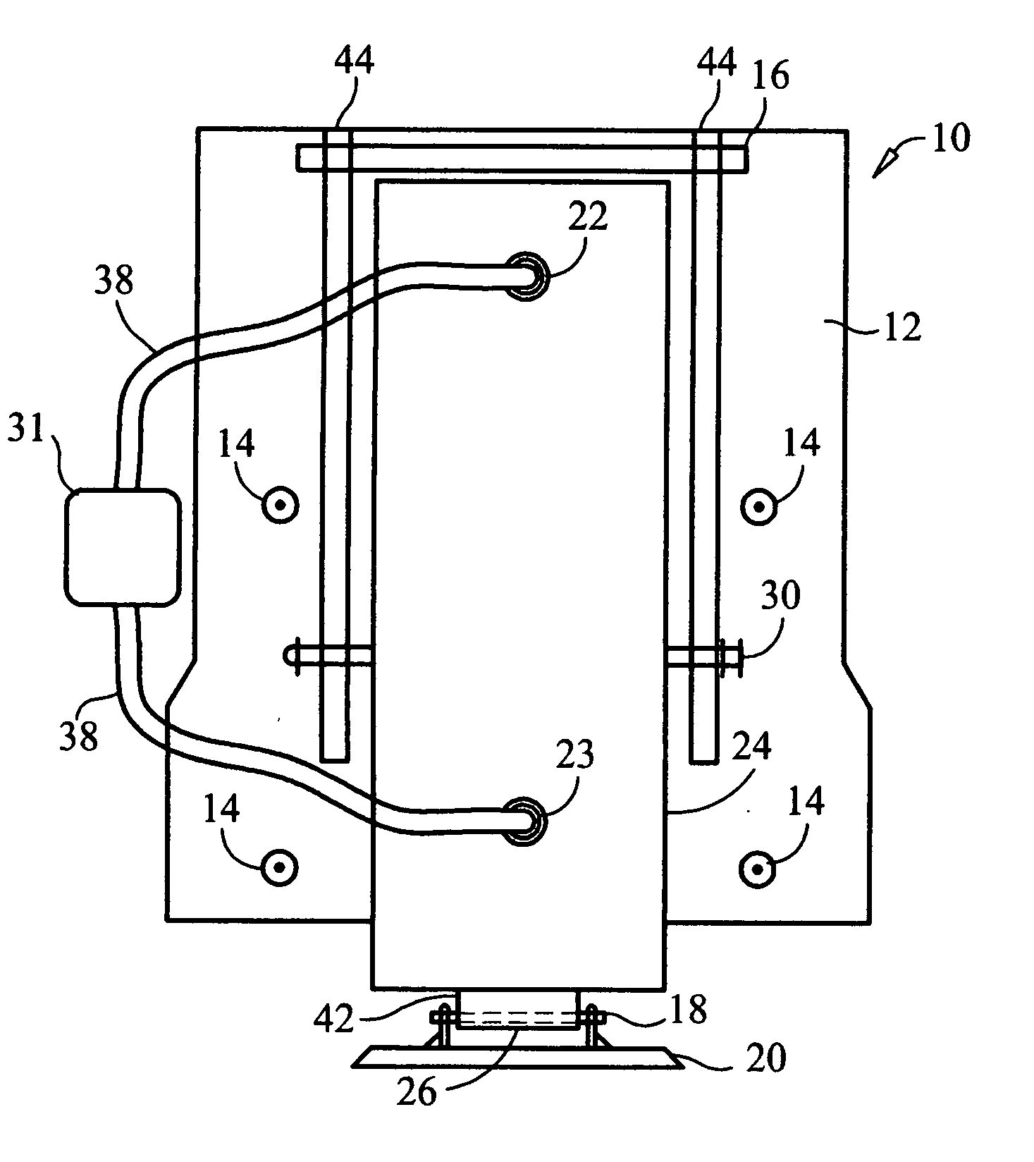 Hydraulic vehicle jack system