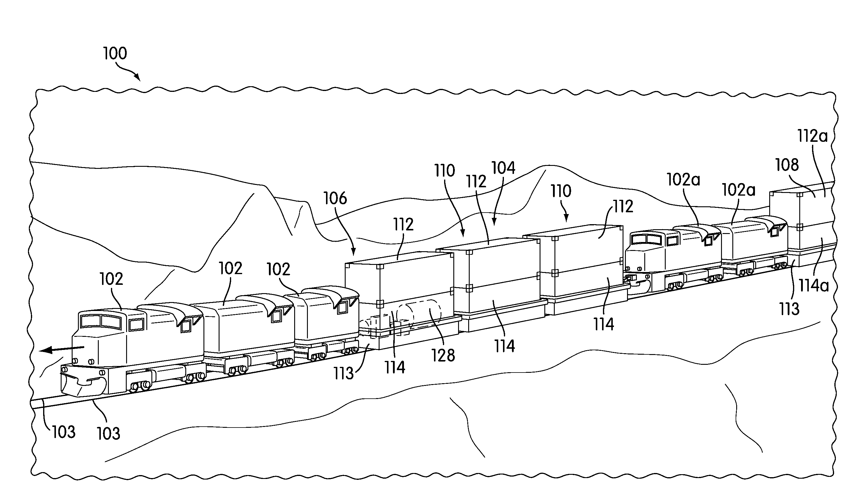 Rail lubrication and/or friction modification system within a non-freight carrying intermodal container