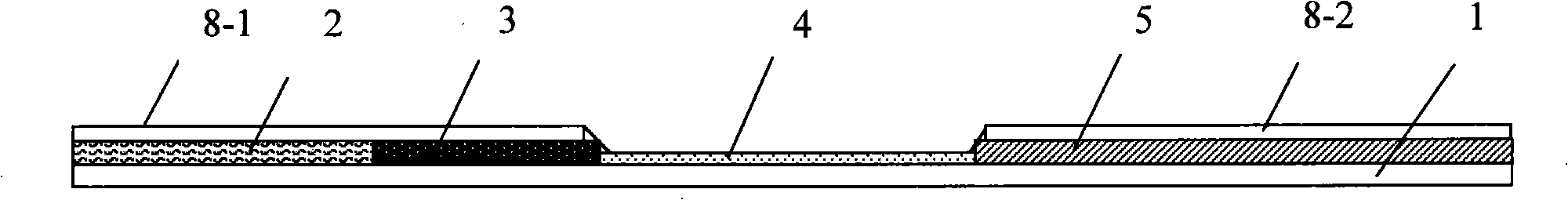 Test paper strip for detecting one or more porcine virus diarrhea disease antibody