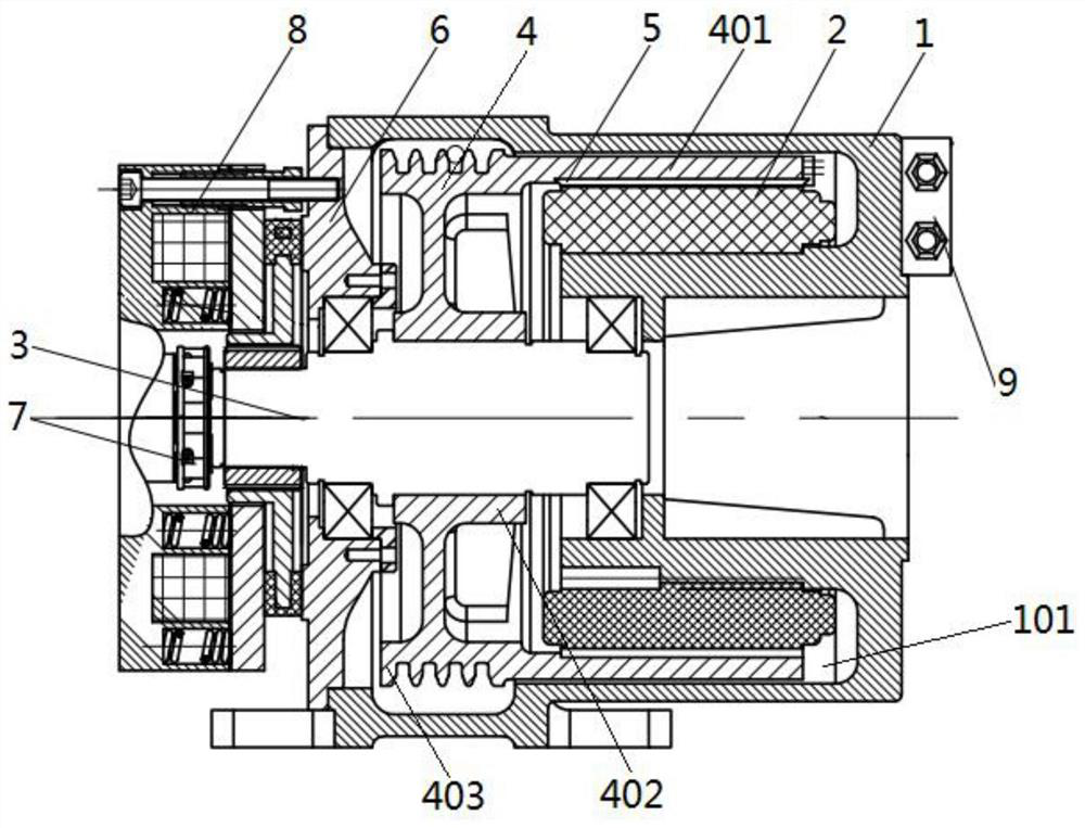 Traction machine with long service life