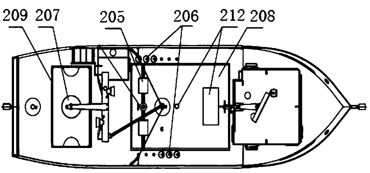 Experimental device and method for ship's hydrostatic performance