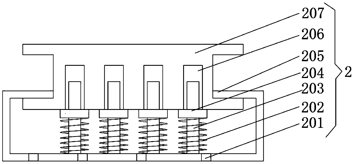 A fixing and heat dissipation device for electric control internal components of fire fighting equipment