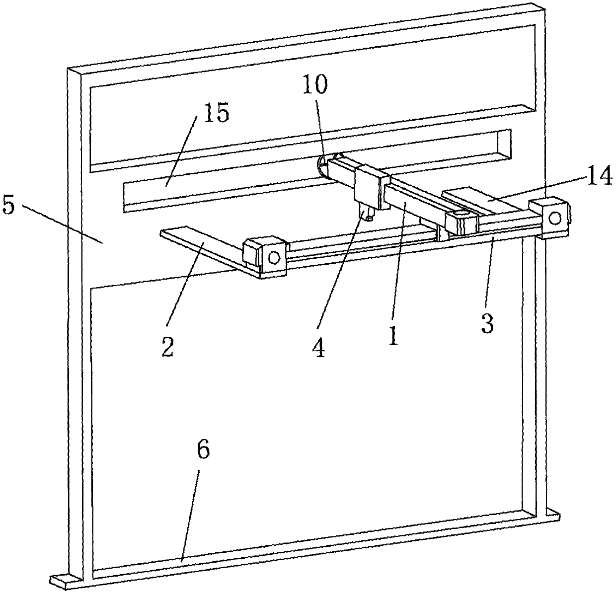 Rapid scanning device and method for undulating features of joint surface based on laser ranging