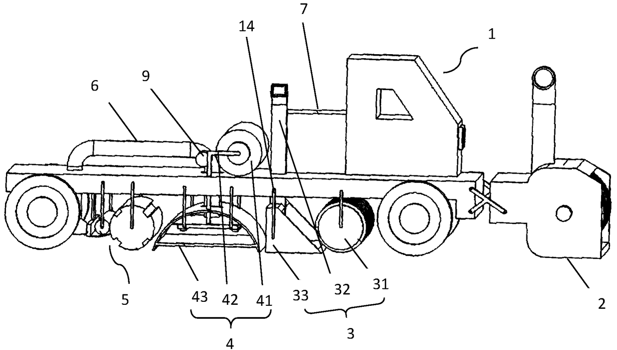 Snow and ice removal vehicle