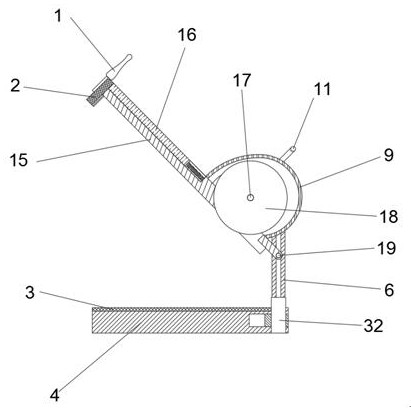 Household ceramic tile fixing and cutting device
