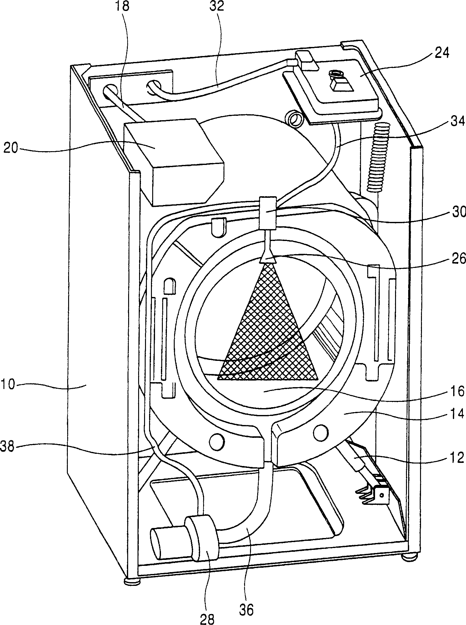 Heating apparatus of washing machine and control method thereof