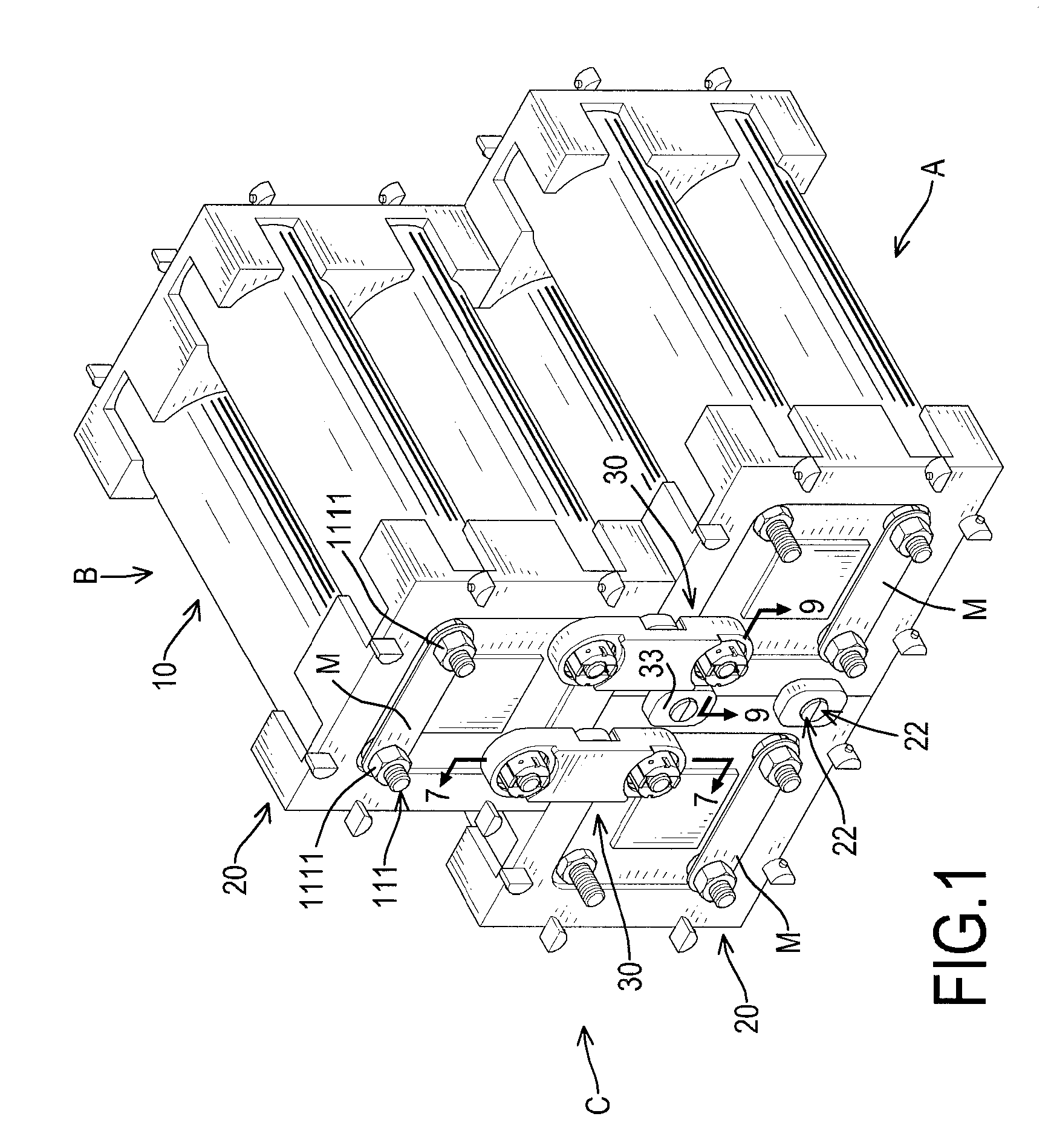 Battery assembling device