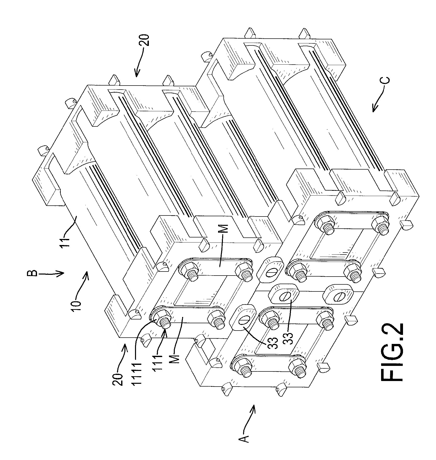 Battery assembling device