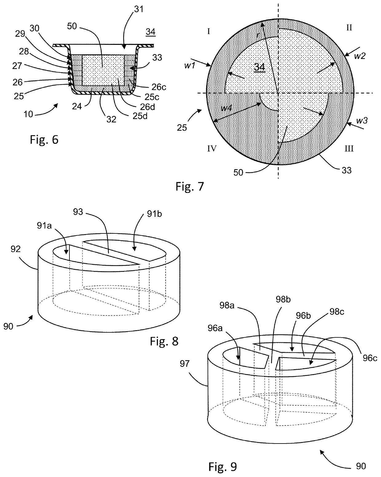 Rapidly-orodispersible tablets having an interior cavity