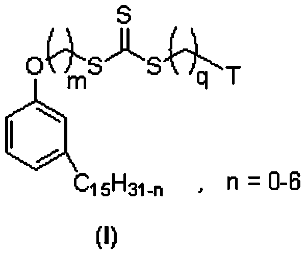 Cardanol-based trithiocarbonate and its synthesis method and application