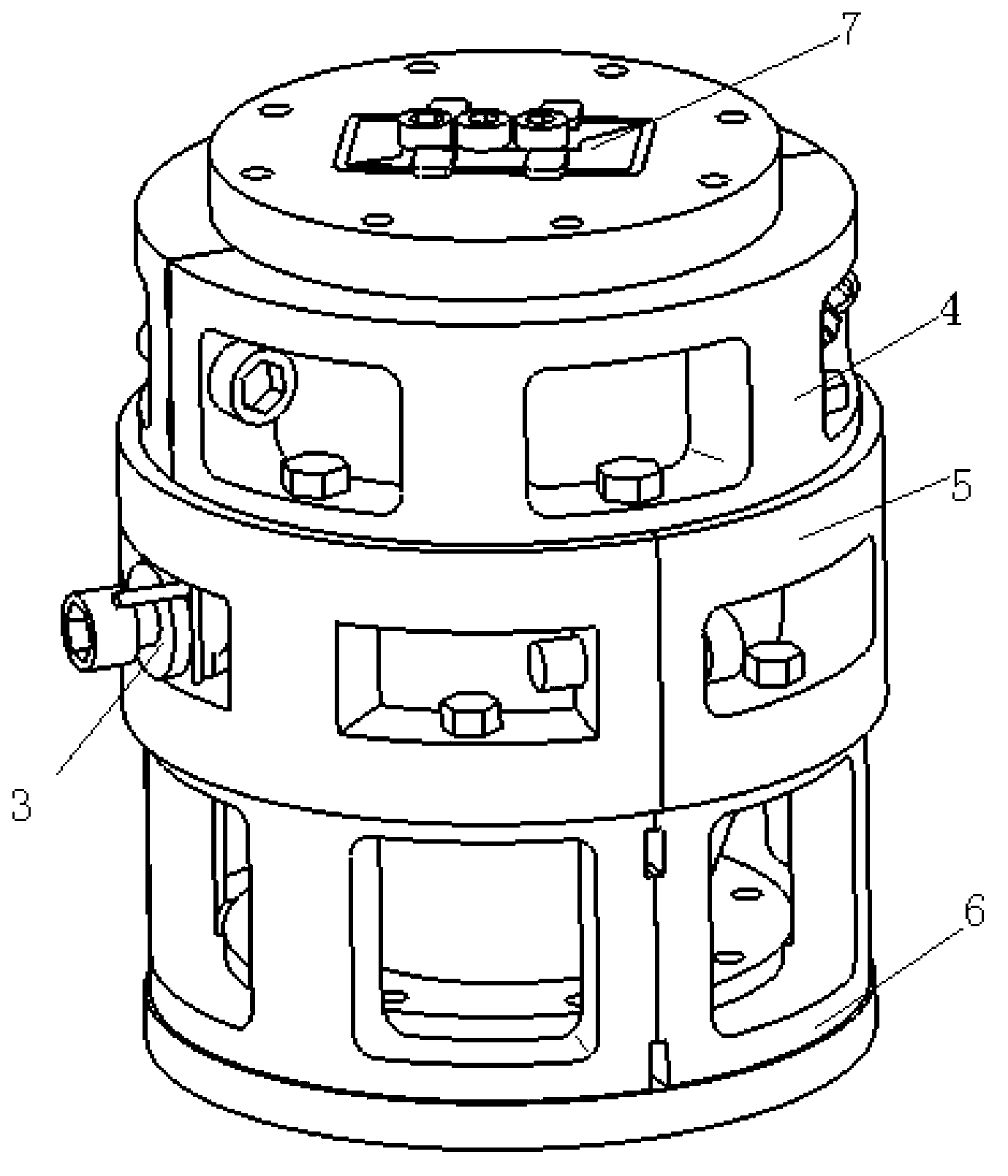 Assembling and welding tool for ceramic windows and application method for assembling and welding tool