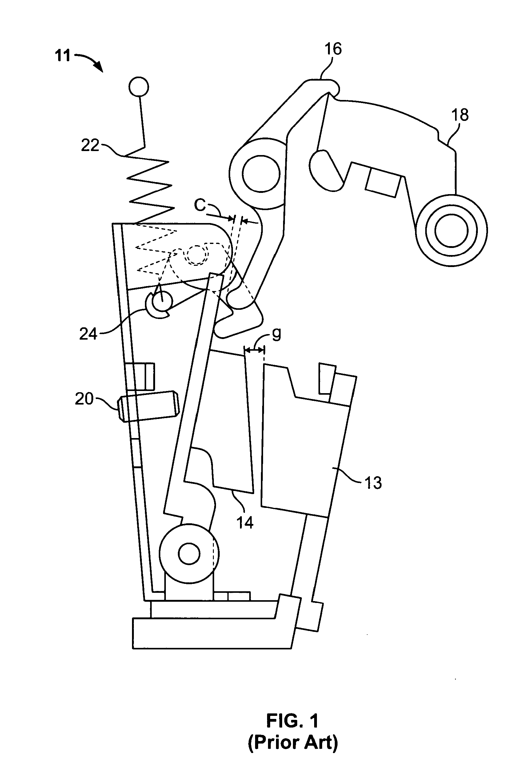 Divided adjustable armature for a circuit breaker