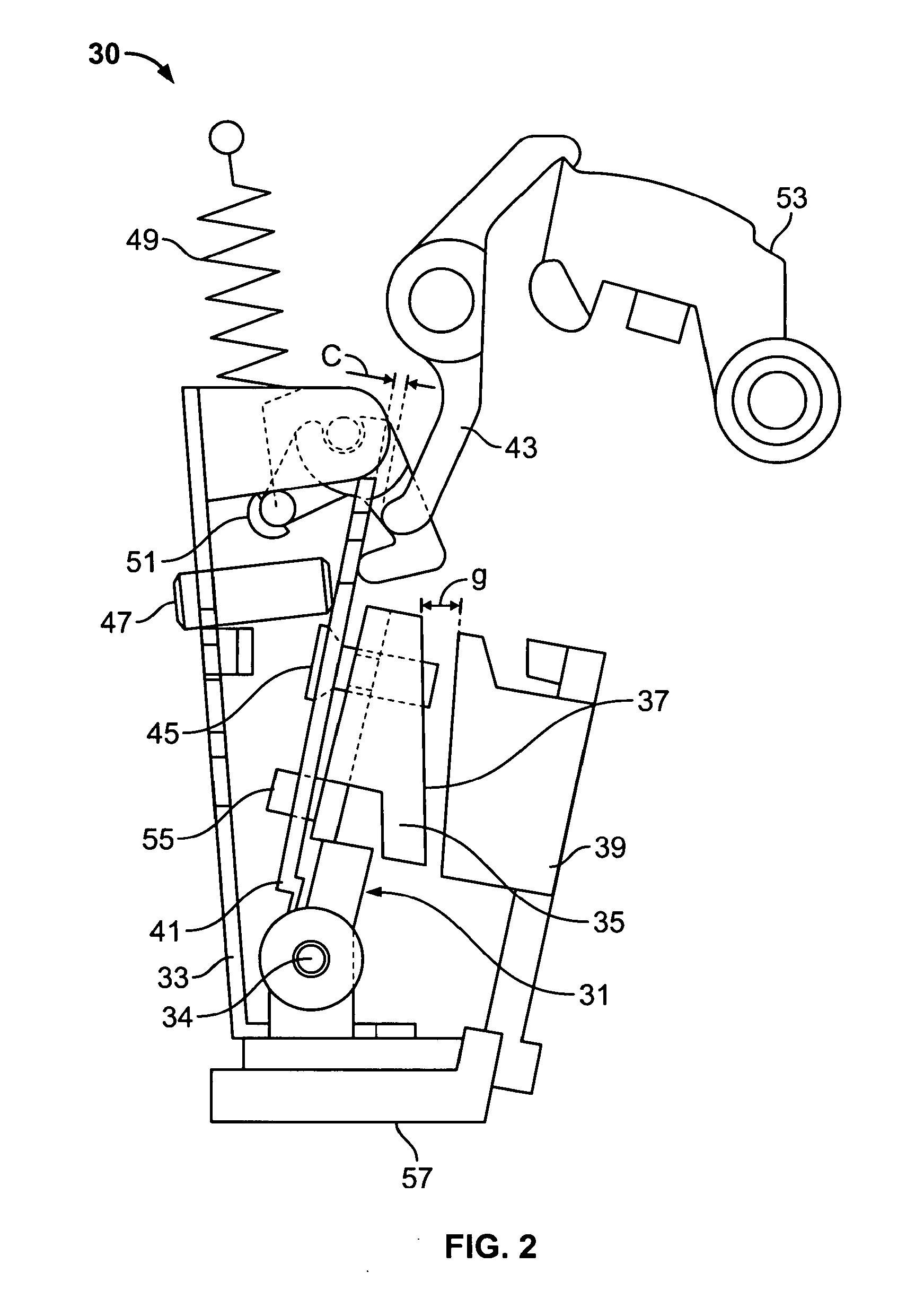 Divided adjustable armature for a circuit breaker