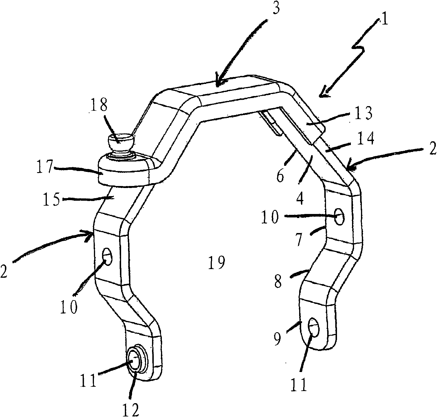 Switching rocker of a shifting device for a gear wheel gear change box and corresponding production method