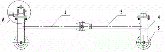 Anti-derailment bearing vehicle for drifting tunnel