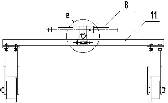 Anti-derailment bearing vehicle for drifting tunnel