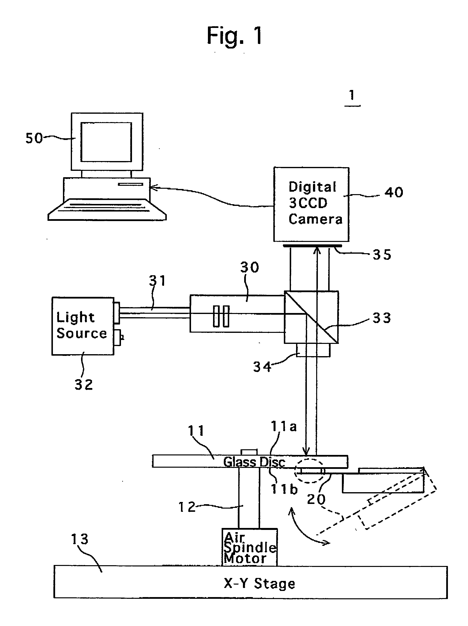 Flying height tester and flying height test method