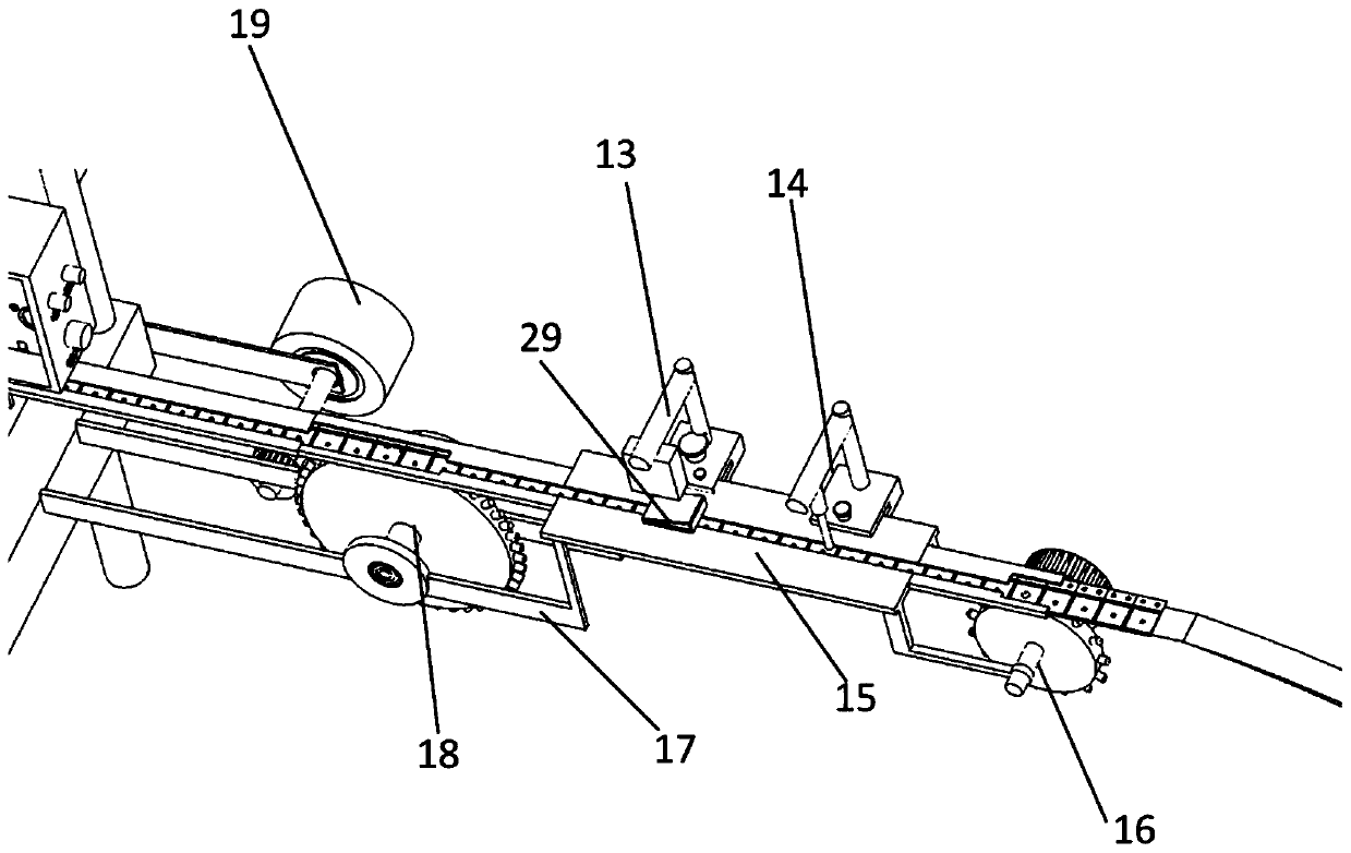 Thermoplastics type plastic carrier band recycling splicing using device and work method thereof