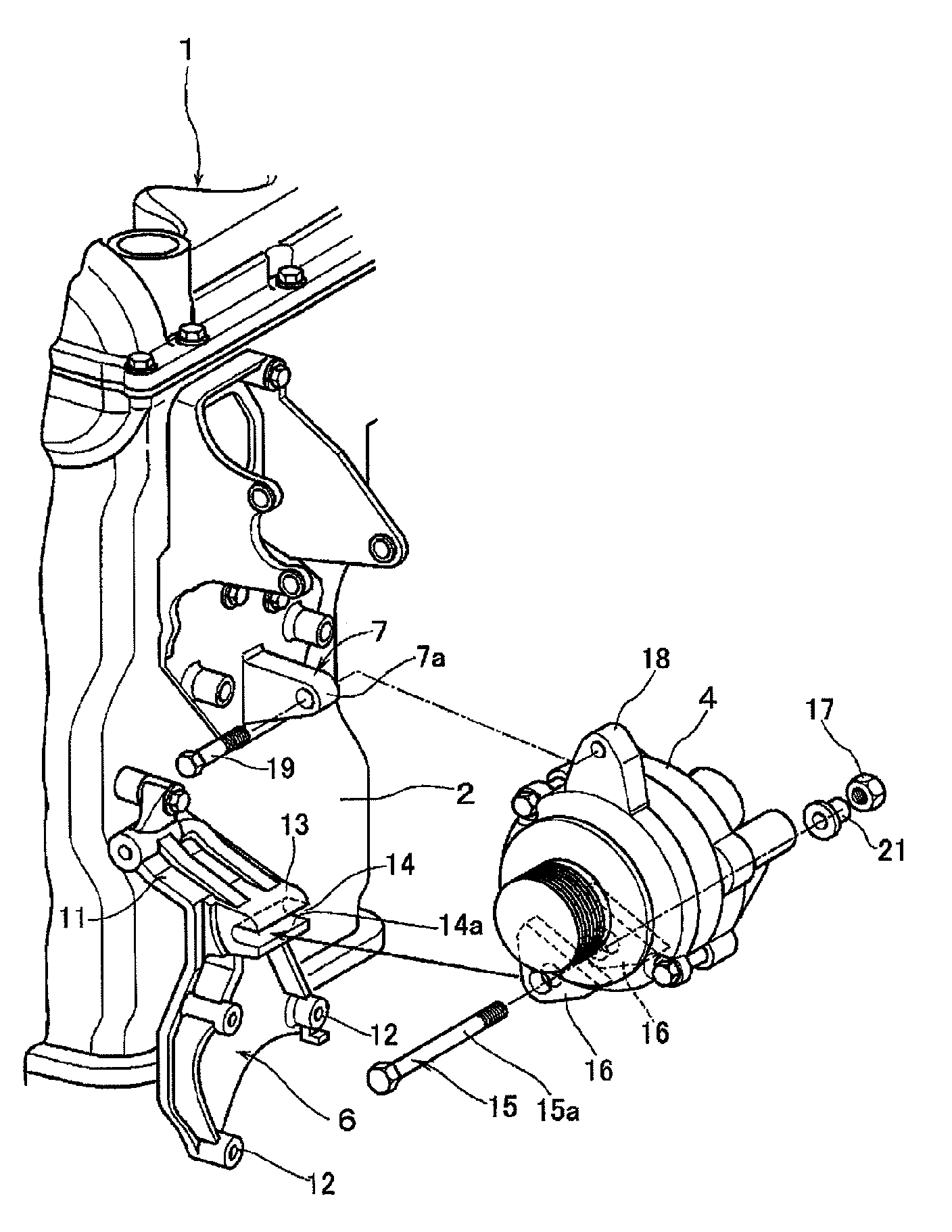 Accessory mounting structure