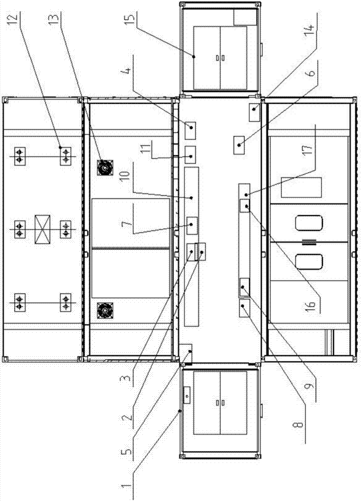 Movable type laser cladding complete equipment integrated cabin system