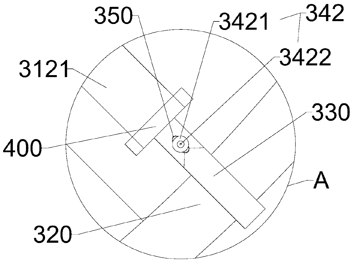 Transmission line drainage line windproof device