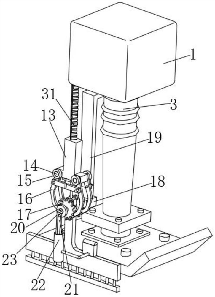 Automatic efficient building earth ramming device