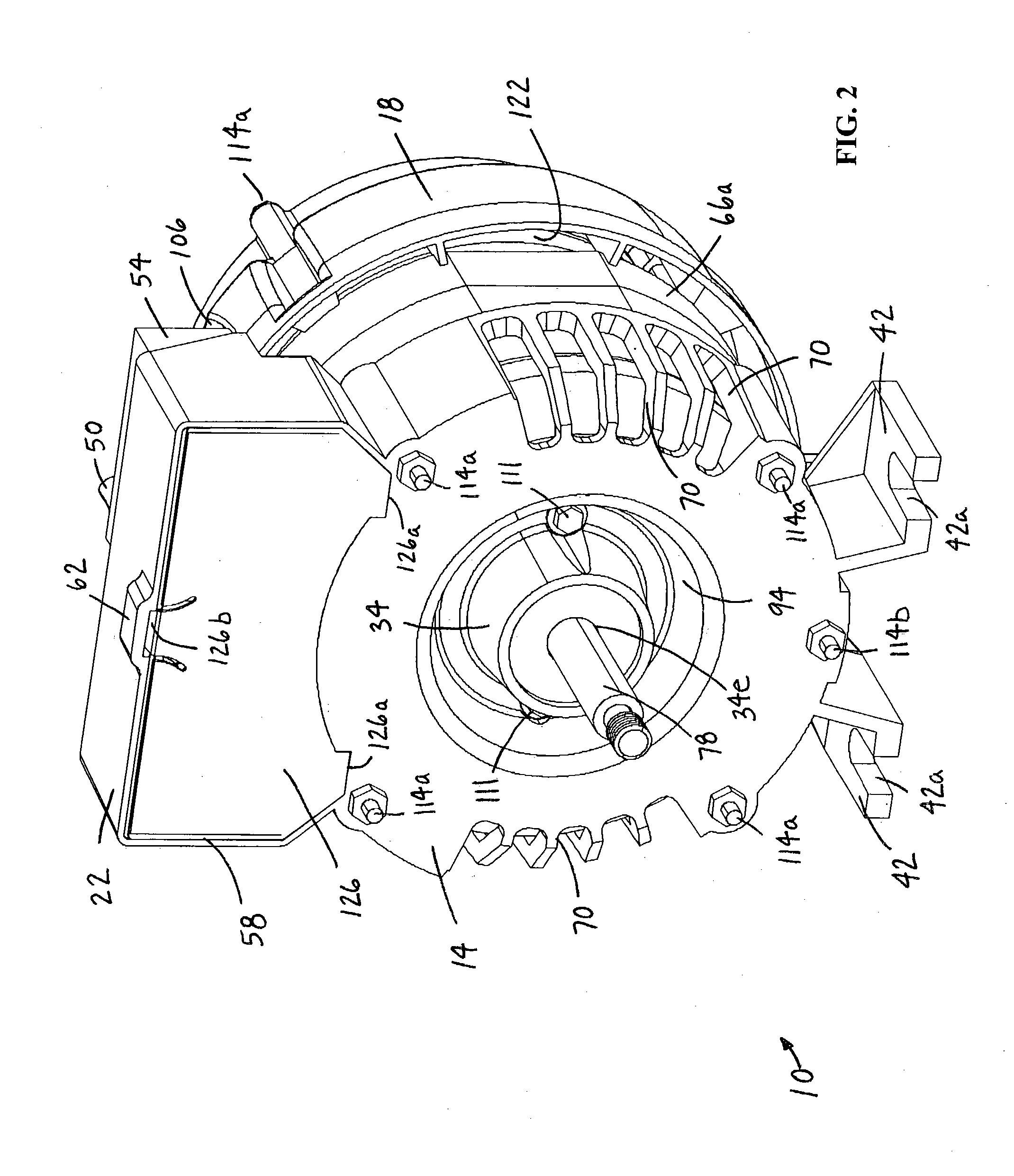 Electric motor for hydromassage bathtubs